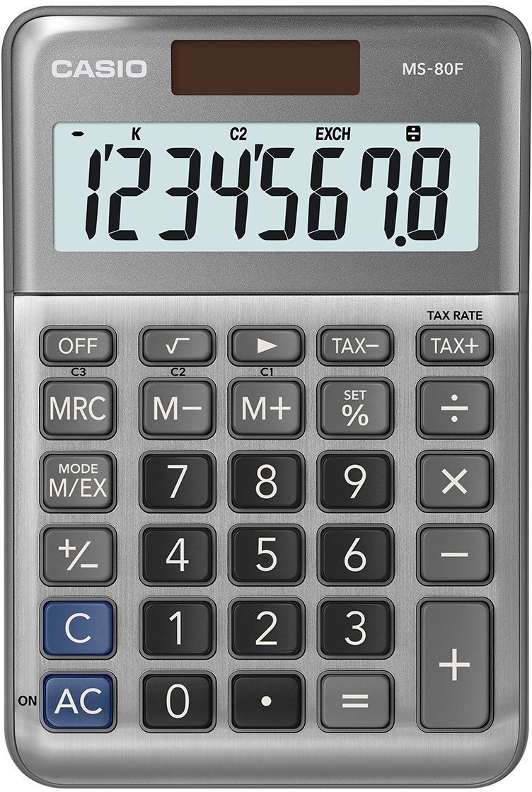 Bordsräknare Casio MS-80F - Kontor & Papper - Kontorsmaskiner - Miniräknare