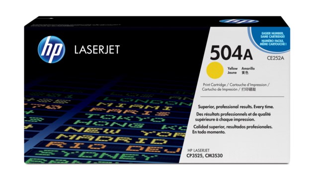 Lasertoner HP no 504A CE252A gul - 1