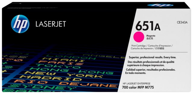 Lasertoner HP 651A magenta - 1