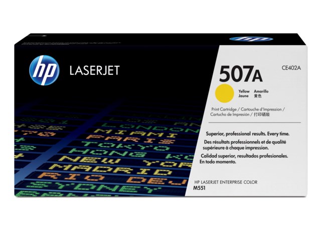 Lasertoner HP CE402A/507A gul - 1