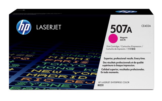 Lasertoner HP CE403A/507A magenta - 1