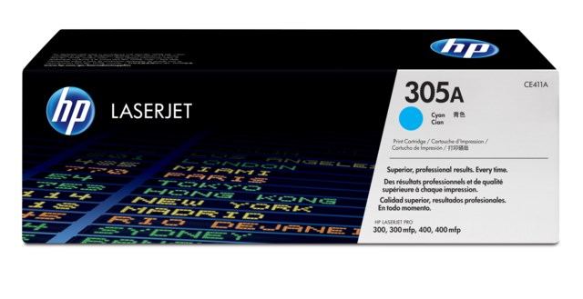Lasertoner HP CE411A/305A cyan - 1