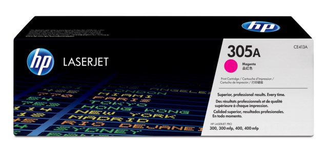 Lasertoner HP CE413A/305A magenta - 1