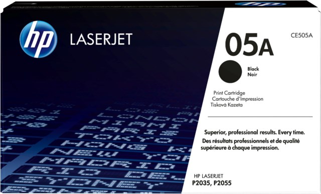 Lasertoner HP CE505A 05A Svart - 1