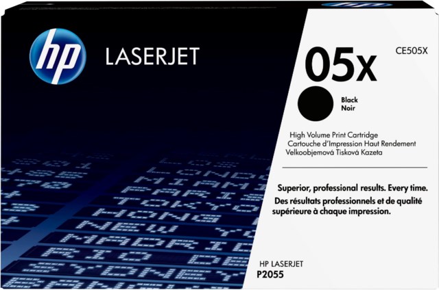 Lasertoner HP CE505X 05X HC Svart - 1