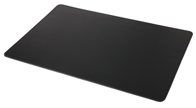 Skrivunderlägg i svart läder 60x40 cm - 600x400mm - 1