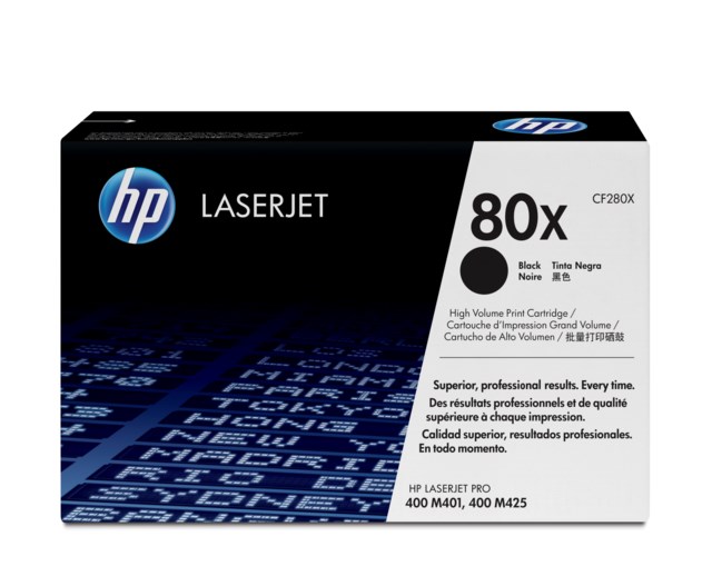 Lasertoner HP 80X svart - 1