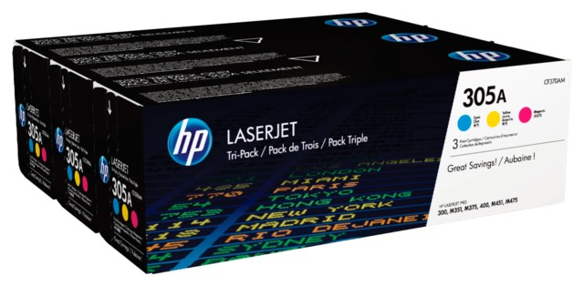 Lasertoner Hp 305A C/M/Y - 1