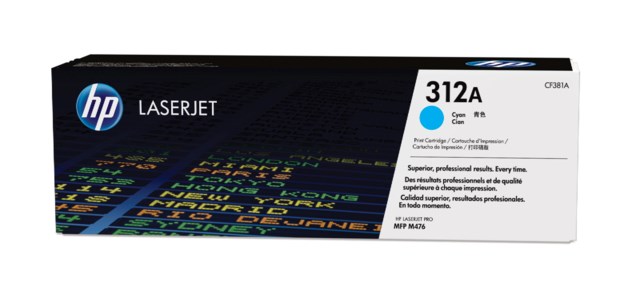 Lasertoner HP CF381A/312A cyan - 1
