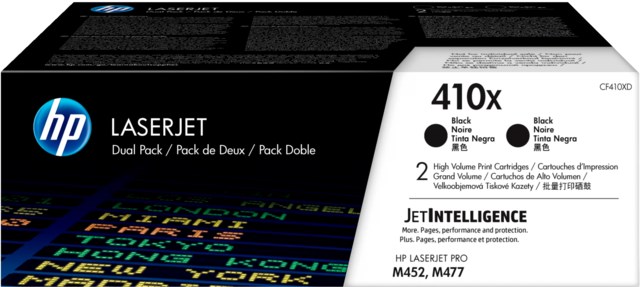 Lasertoner HP 410XD svart 2-pack - 1