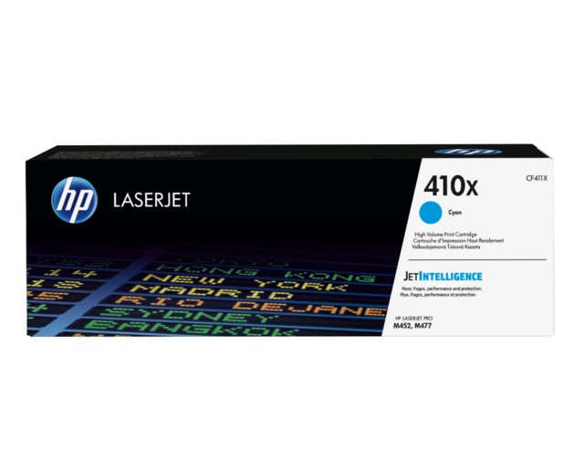 Lasertoner HP 411X cyan - 1