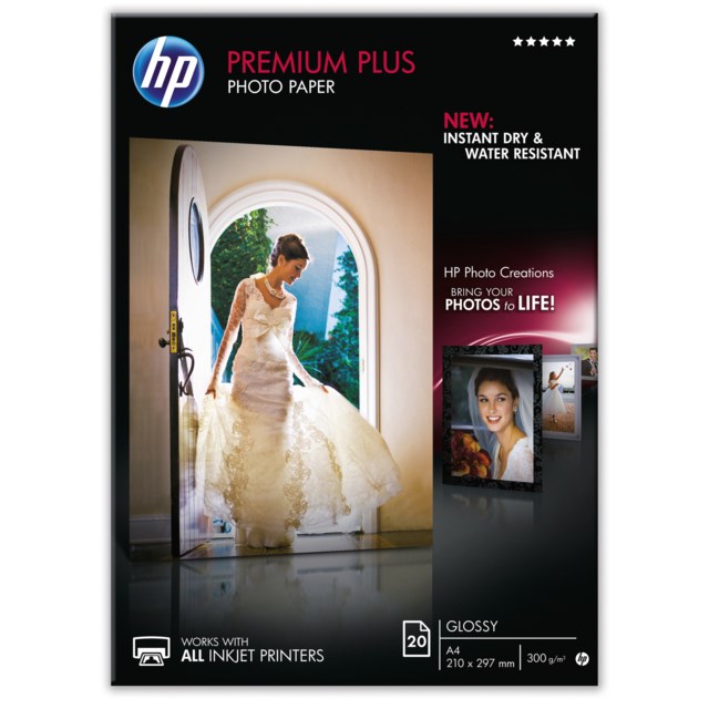 Fotopapper HP Premium Plus A4 300g 20ark/fp - A4 - 1