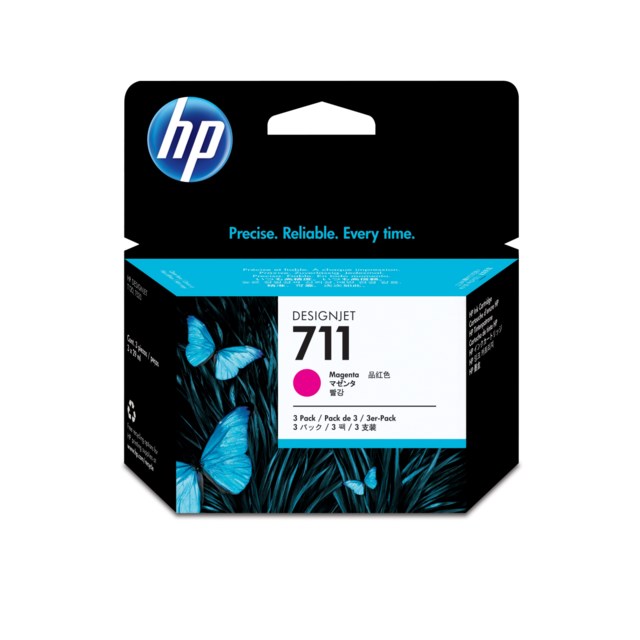 Ink-Jet Hp No711 magenta 3-pack - 1