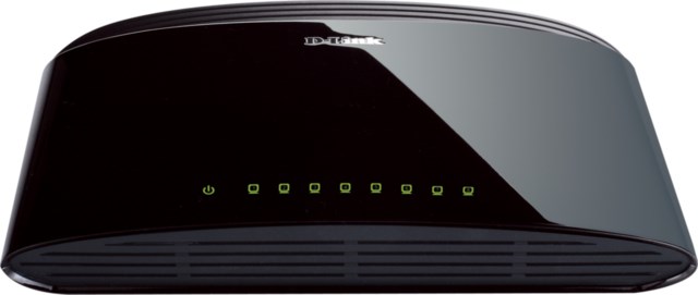 Gigabit Switch D-Link DGS-1008D Ohanterad, 8 portar, skrivbordsmodell - 1
