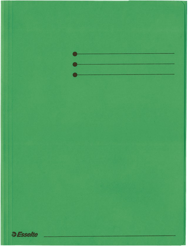 Kartongmapp 3-klaff A4 grön - 1