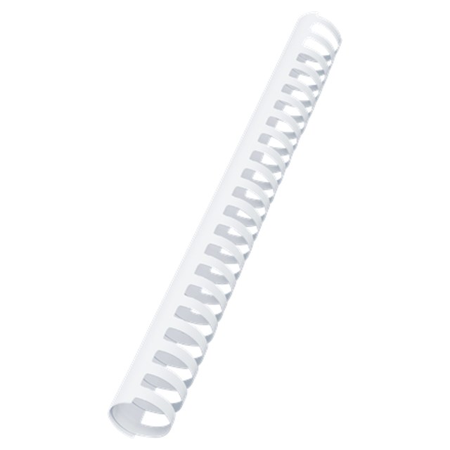 Plastspiral GBC CombBind PVC 28,0mm vit 50st/fp - 28mm - 1
