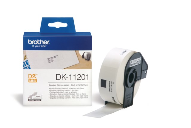 Etikett Brother 29x90mm Adressetikett 400st/rl - 29x90mm - 1