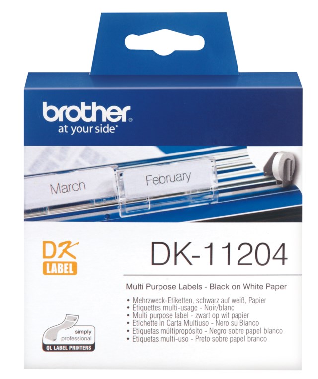 Etikett Brother 17x54 Universaletikett 400st/rl - 17x54mm - 1