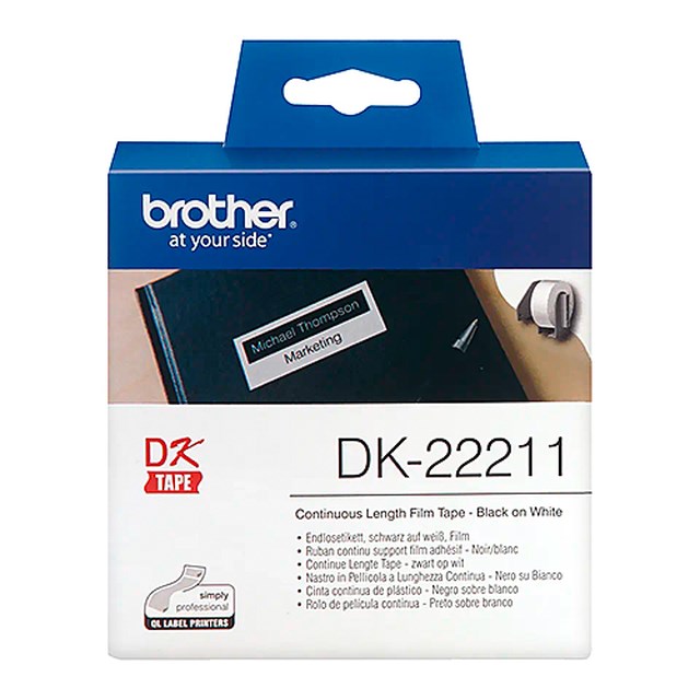 Etikett Brother Label  Vit 29Mm-15.24 Löp.Utskr. - 1