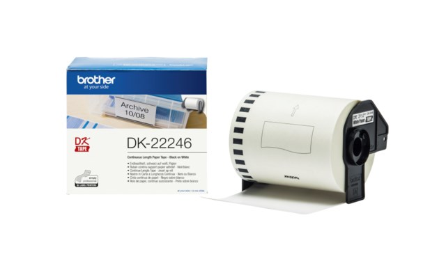 Etikett Brother 103mm x 30,48m Löpande Utskrift - 103mmx30,48m - 1