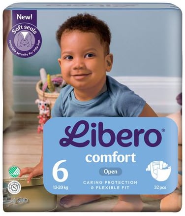 Blöja Libero Comfort 6 13-20kg 32/fp - Skola, Hem & Fritid - Barn & Baby - Blöjor