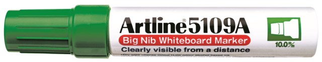 Whiteboardpenna Artline 5109A Bignib grön - 1