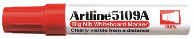 Whiteboardpenna Artline 5109A Bignib röd - 1