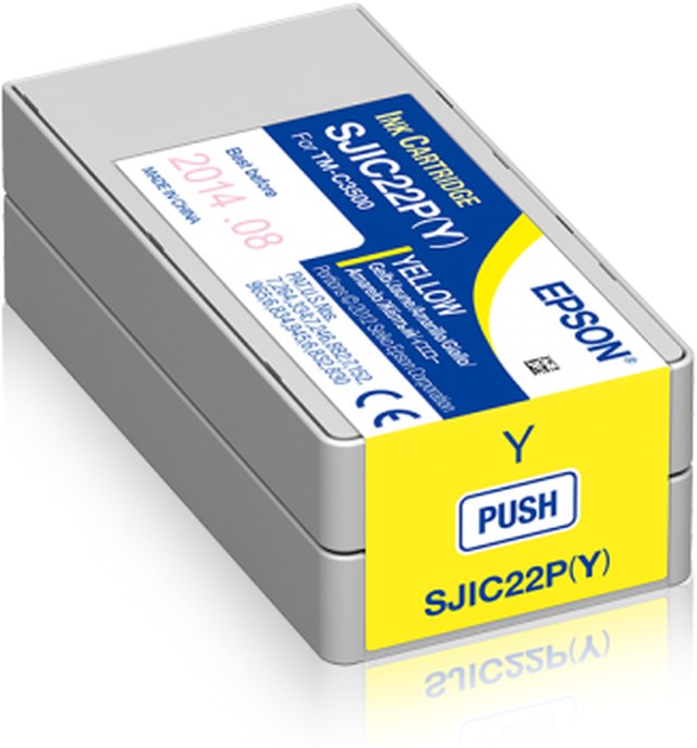 Ink-Jet Epson TM-C3500 (SJIC22P) gul - 32,5ml - 1