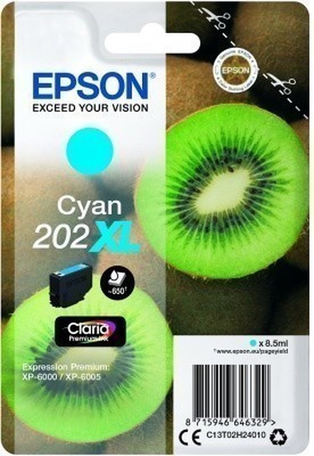 Ink-Jet Epson 202XL cyan - 1