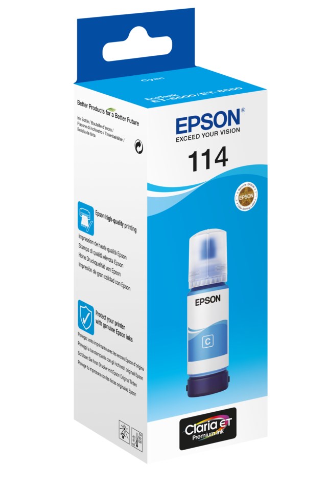 Ink-Jet Epson 114 Eco Tank cyan - 1