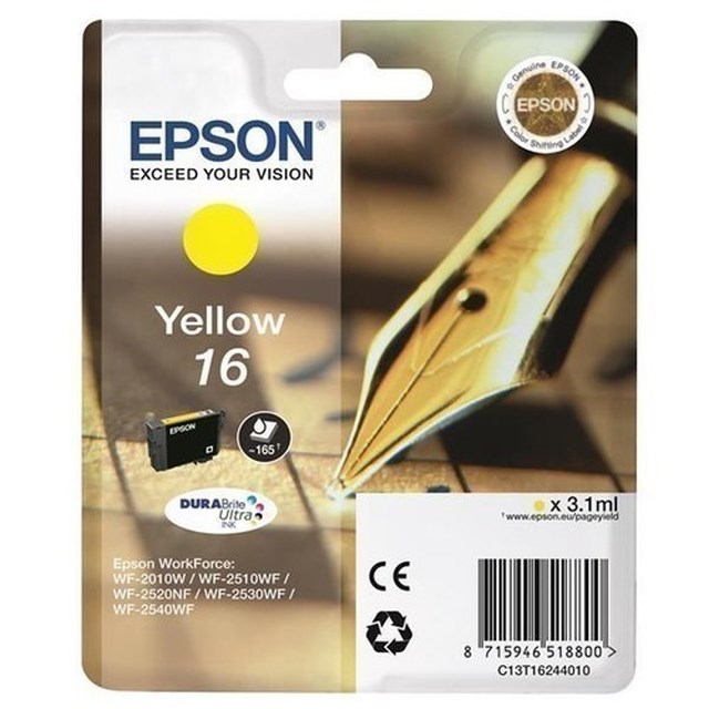Ink-Jet Epson T1624 gul - 1