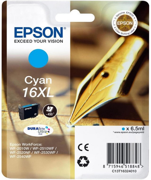 Ink-Jet Epson T1632 XL cyan - 1