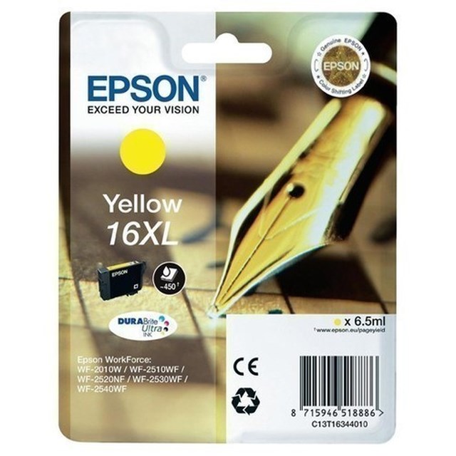 Ink-Jet Epson T1634 XL gul - 1