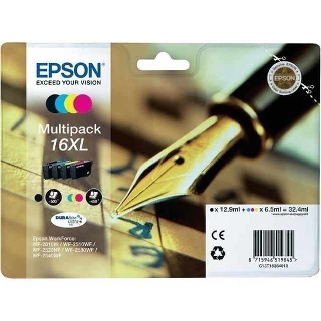 Ink-Jet Epson T1636 XL Multipack 4-färg - 1