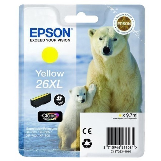 Ink-Jet Epson T2634XL gul - 1