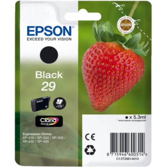 Ink-Jet Epson 29 svart - 1