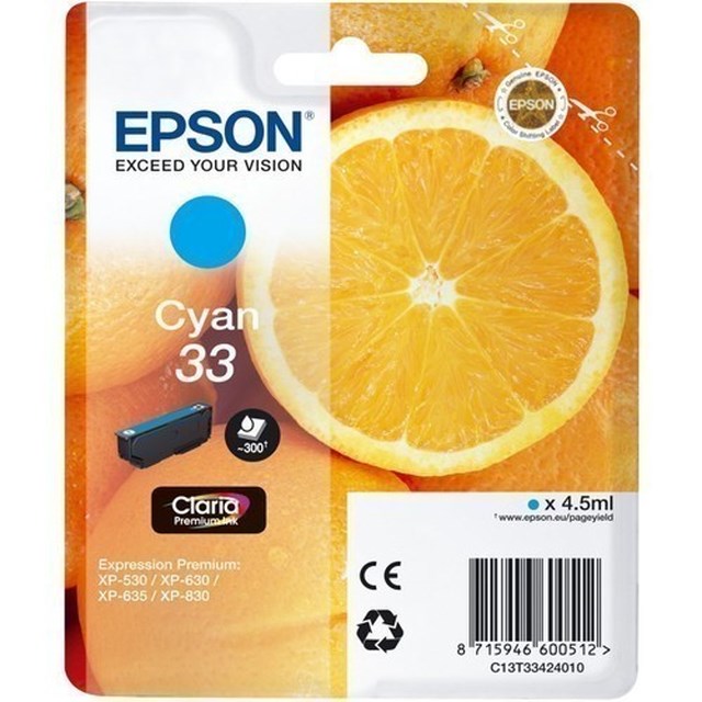 Ink-Jet Epson 33 cyan - 4,5ml - 1