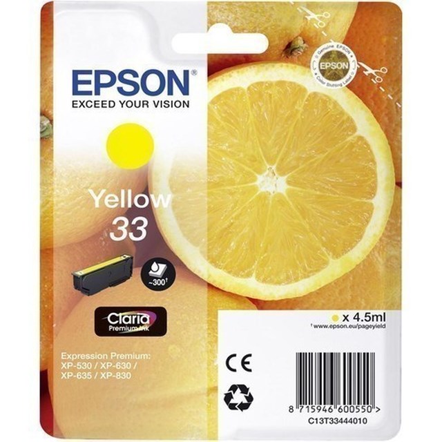 Ink-Jet Epson 33 gul - 1