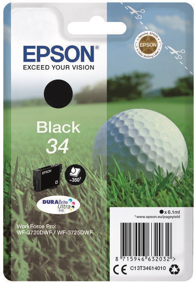 Ink-Jet Epson T3461 svart - 1
