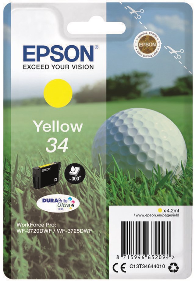 Ink-Jet Epson T3464 gul - 1