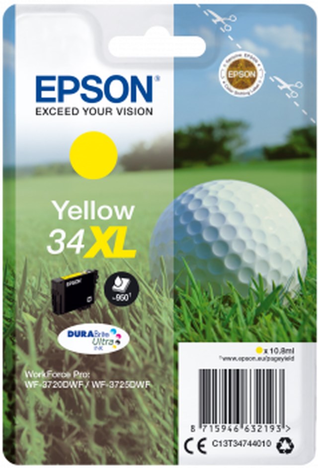 Ink-Jet Epson T3474 XL gul - 1