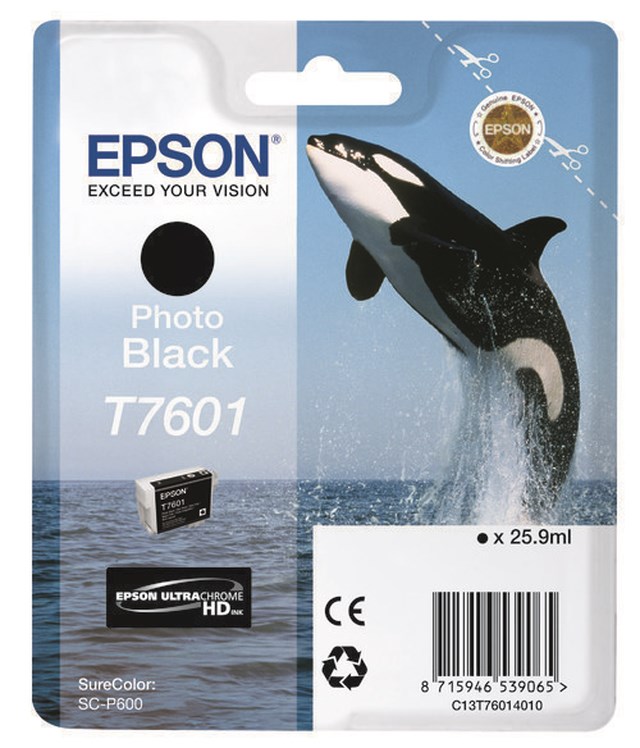 Ink-Jet Epson T76014010 photo svart - 1