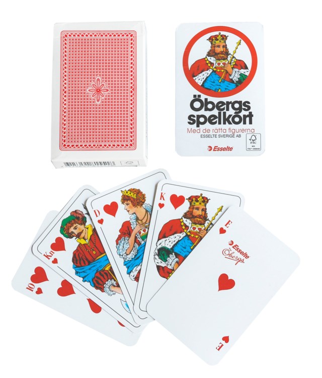Spelkort Öbergs Poker Röd - 1