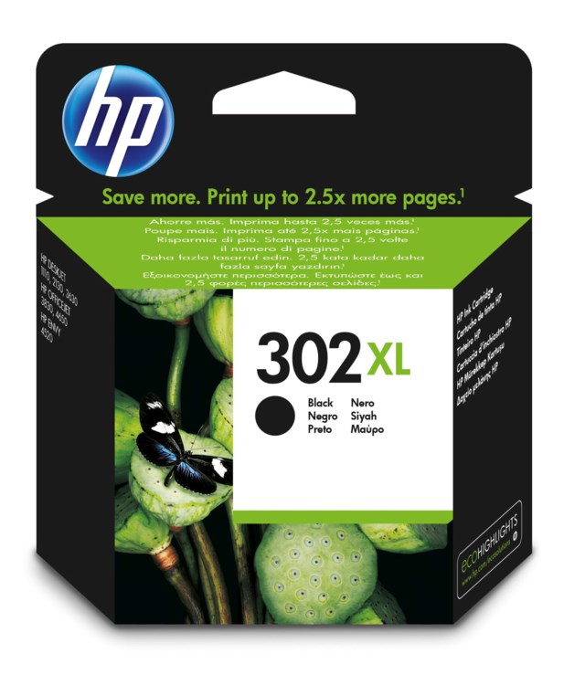 Ink-Jet HP No 302XL svart - 1