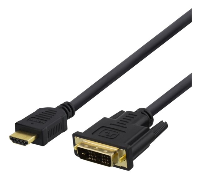 HDMI till DVI-kabel 3m Full HD svart - 1