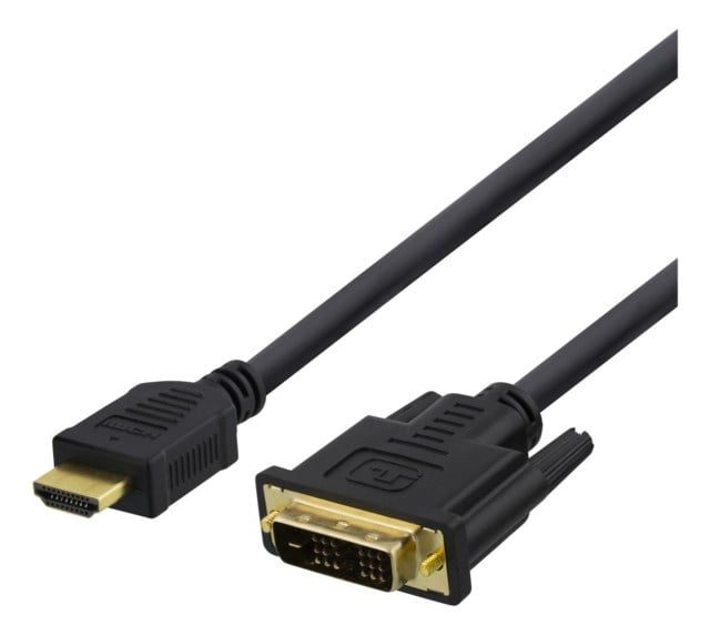 HDMI till DVI-kabel 3m Full HD svart - 1