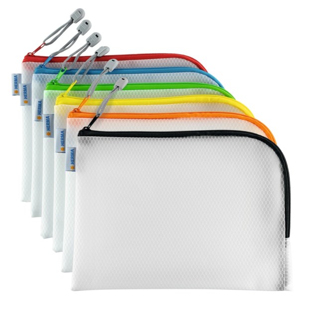 Förvaringspåse Herma 26x20cm (A5+) sorterade färger - 260x200mm - 1