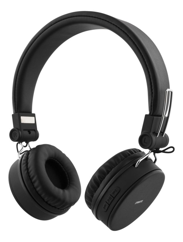 BT200 Hopfällbara On-Ear BT Headset 3.5mm Svart - 1