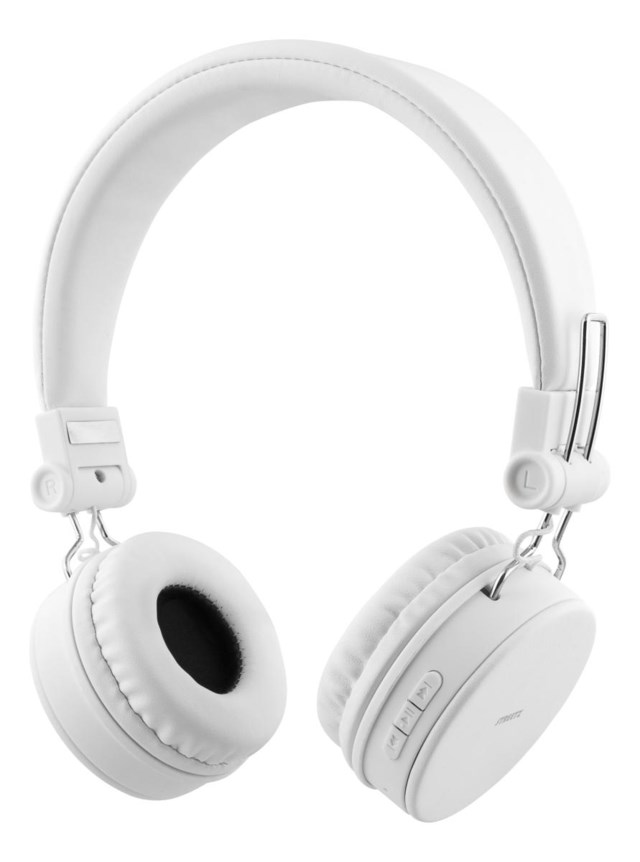 BT200 Hopfällbara On-Ear BT Headset 3.5mm Vit - 1