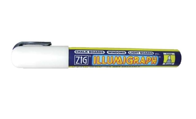 Whiteboardpenna Zig Illumigraph PMA-510 Neon vit - 6,0 mm - 1
